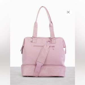 BEIS Mini Weekender Atlas Pink Bag Travel For Women Carry On Luggage Laptop Tote